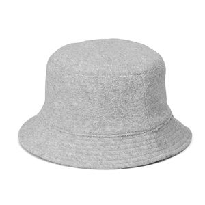 Light gray unisex terry bucket hat NWT
